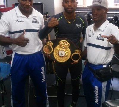 挑戦者の公開練習