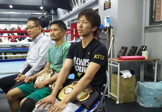 河野、田口が公開練習