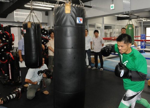 河野公平が公開練習