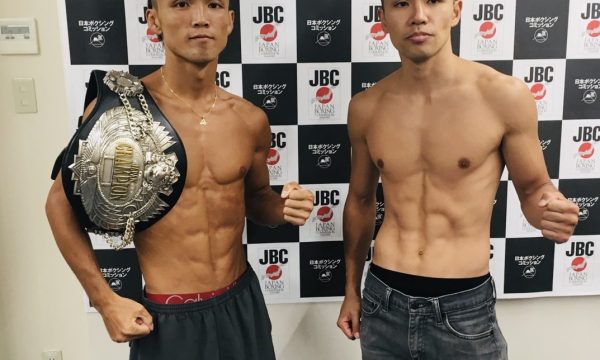 日本王者久我と谷口が計量パス！