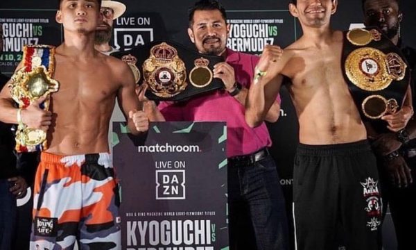 京口が計量パス！明日王座統一戦！