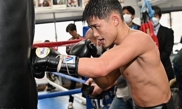 京口紘人が公開練習